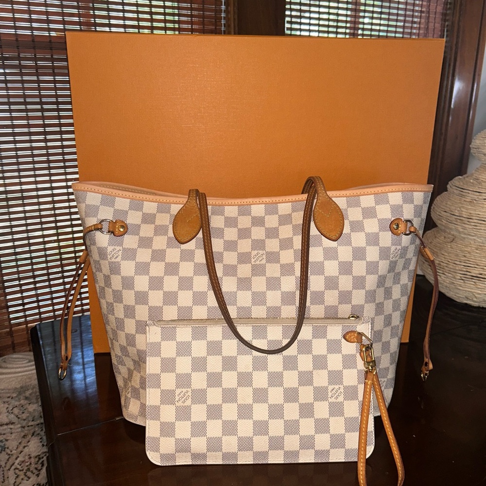 Authentic Louis Vuitton NeverFull MM w / Wallet!